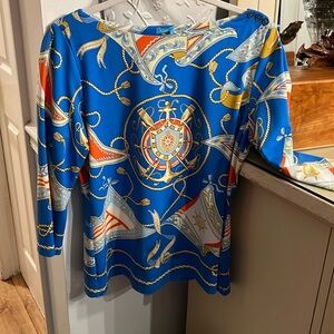 JMcLaughlin Catalina Cloth Nautical Top EEEUC